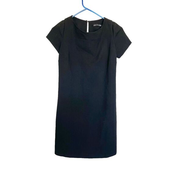 Zara Womens Dress Size XS Black Mini Short Sleeve Short Corporate Work Office - Picture 1 of 16